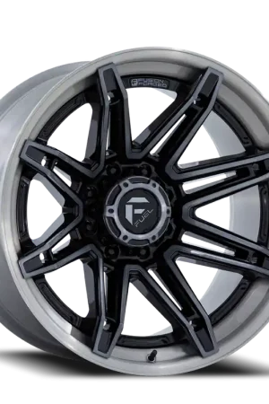 Fuel Fc401 Brawl Wheel 22x10 6x139.7 Gloss Black With Brushed Gray Tint Face & Lip -18mm - FREE T-SHIRT INCLUDED! Editor’s Pick