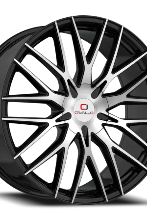 New Release Cavallo Clv-45 Wheel 26x9.5 6x135 & 6x139.7 Gloss Black & Machined 25mm - MINIMUM PURCHASE OF 4 WHEELS