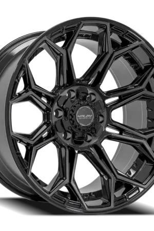 4Play 4P83 Wheel 22x9 6x139.7 & 6x135 Gloss Black w/ Brushed Face & Tinted Clear 12mm - FREE T-SHIRT INCLUDED! Limited Edition