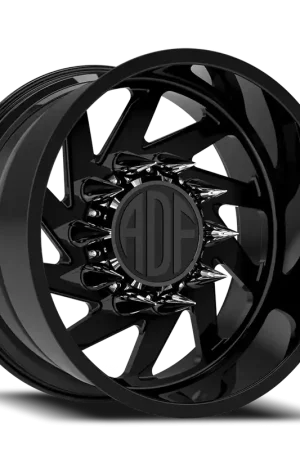 Time-Limited Adf Contractor Wheel 24x12 8x180 Gloss Black -40mm - MINIMUM PURCHASE OF 4 - FREE T-SHIRT INCLUDED!