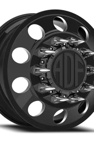 Hot Deal Adf Classic Dually Wheel 20x8.25 8x165.1 Gloss Black/Machined 144mm - MINIMUM PURCHASE OF 4 - FREE T-SHIRT INCLUDED!