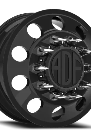 Must Have Adf Classic Dually Wheel 22x8.25 8x200 Gloss Black 144mm - MINIMUM PURCHASE OF 4 - FREE T-SHIRT INCLUDED!