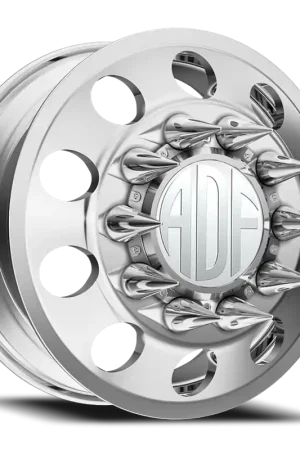 Limited Time Adf Classic Dually Wheel - 22x8.25 8x165.1 Polished 144mm - MINIMUM PURCHASE OF 4 - FREE T-SHIRT INCLUDED!