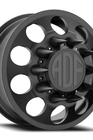 Top Pick Adf Big Mac Dually Wheel 22x8.25 8x165.1 Satin Black 144mm - MINIMUM PURCHASE OF 4 - FREE T-SHIRT INCLUDED!