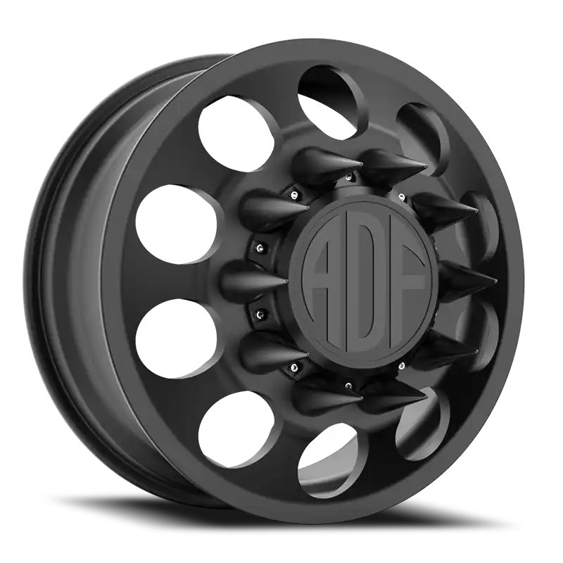 Top Pick Adf Big Mac Dually Wheel 22x8.25 8x165.1 Satin Black 144mm - MINIMUM PURCHASE OF 4 - FREE T-SHIRT INCLUDED!