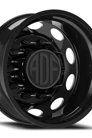 Adf Peterson Dually Wheel 20x8.25 10x225 Gloss Black/Machined -167mm - MINIMUM PURCHASE OF 4 - FREE T-SHIRT INCLUDED! Viral