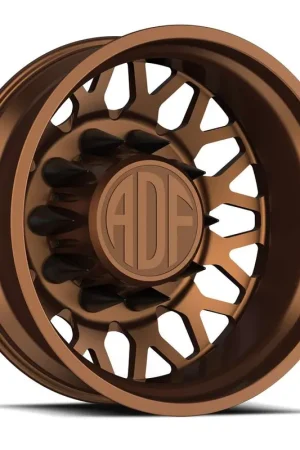 Last Chance Adf Hot Shot Dually Wheel 28x8.25 10x225 Bronze -156mm - MINIMUM PURCHASE OF 4 - FREE T-SHIRT INCLUDED!
