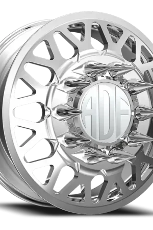 Weekend Sale Adf Hot Shot Dually Wheel 28x8.25 8x210 Polished 132mm - MINIMUM PURCHASE OF 4 - FREE T-SHIRT INCLUDED!