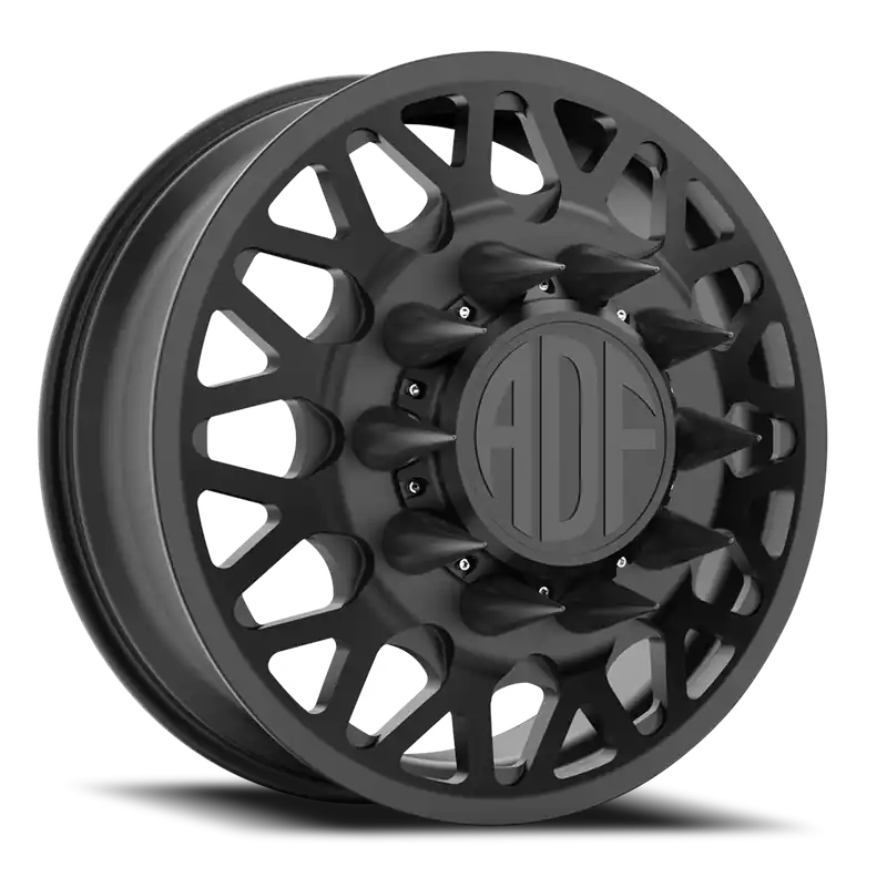 Adf Hot Shot Dually Wheel 26x8.25 8x210 Satin Black 132mm - MINIMUM PURCHASE OF 4 - FREE T-SHIRT INCLUDED! Professional Grade