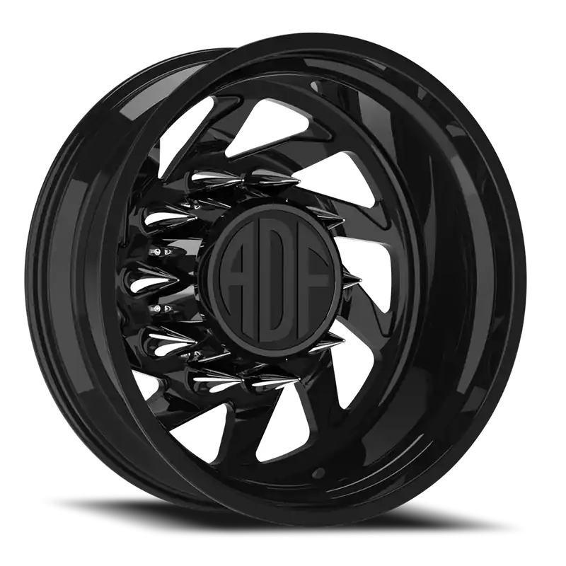 Wholesale Adf Contractor Right Dually Wheel - 20x8.25 8x165.1 Gloss Black -167mm - MINIMUM PURCHASE OF 4 - FREE T-SHIRT INCLUDED!