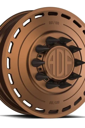 Hassle-Free Returns Adf Ltd Dually Wheel - 22x8.25 8x165.1 Bronze 144mm - MINIMUM PURCHASE OF 4 - FREE T-SHIRT INCLUDED!