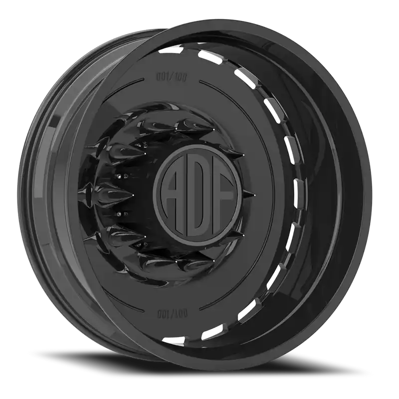 Luxury Adf Ltd Dually Wheel 24x8.25 8x210 Gloss Black -167mm - MINIMUM PURCHASE OF 4 - FREE T-SHIRT INCLUDED!