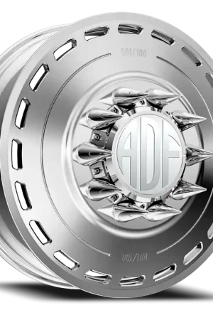 Adf Ltd Dually Wheel - 22x8.25 8x165.1 Polished 144mm - MINIMUM PURCHASE OF 4 - FREE T-SHIRT INCLUDED! Hot Deal