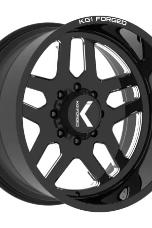 Worldwide Shipping Kg1 Pilot Wheel 20x10 6x135 Gloss Black -18mm - FREE T-SHIRT INCLUDED!