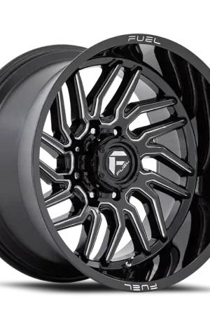 Fuel D807 Hurricane Wheel 22x12 5x127 Gloss Black Milled -44mm - MINIMUM PURCHASE OF 4 WHEELS - FREE T-SHIRT INCLUDED! Grab Now