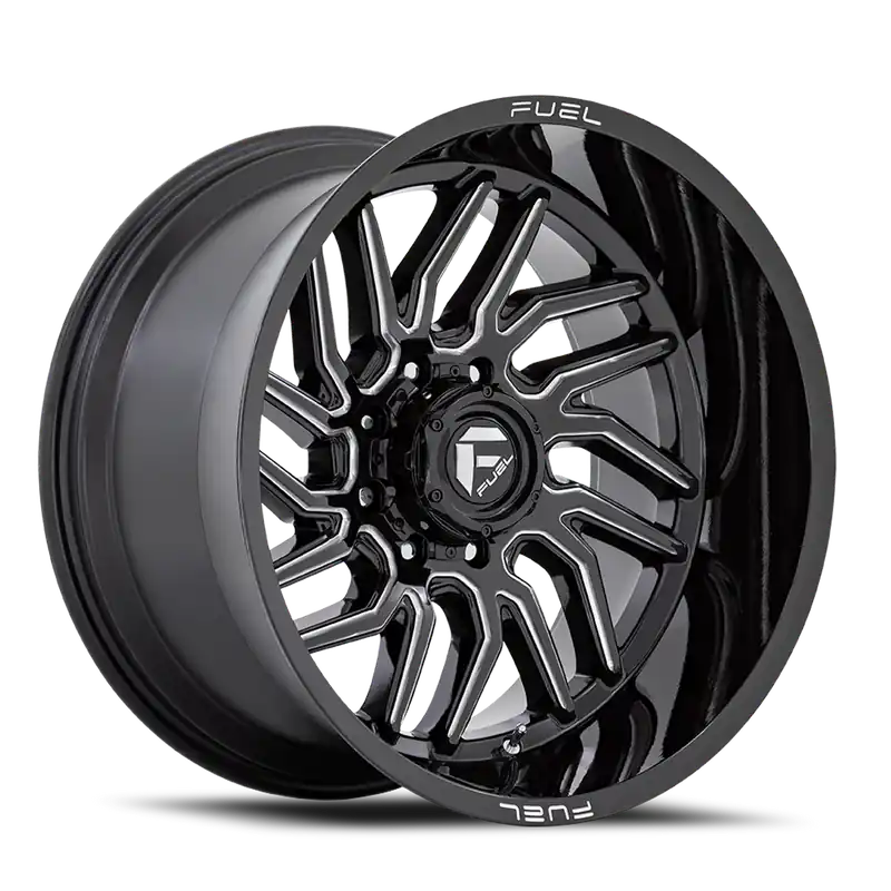 Fuel D807 Hurricane Wheel 22x12 5x127 Gloss Black Milled -44mm - MINIMUM PURCHASE OF 4 WHEELS - FREE T-SHIRT INCLUDED! Grab Now