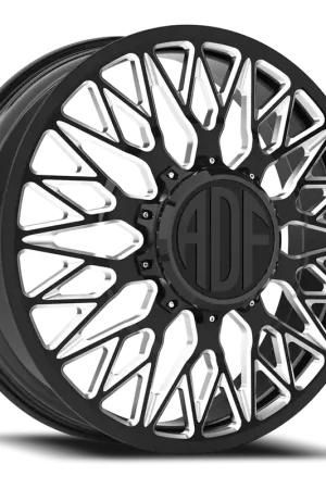Deal Adf Techno Mesh Dually Wheel 20x8.25 8x170 Gloss Black/Machined 144mm - MINIMUM PURCHASE OF 4 - FREE T-SHIRT INCLUDED!