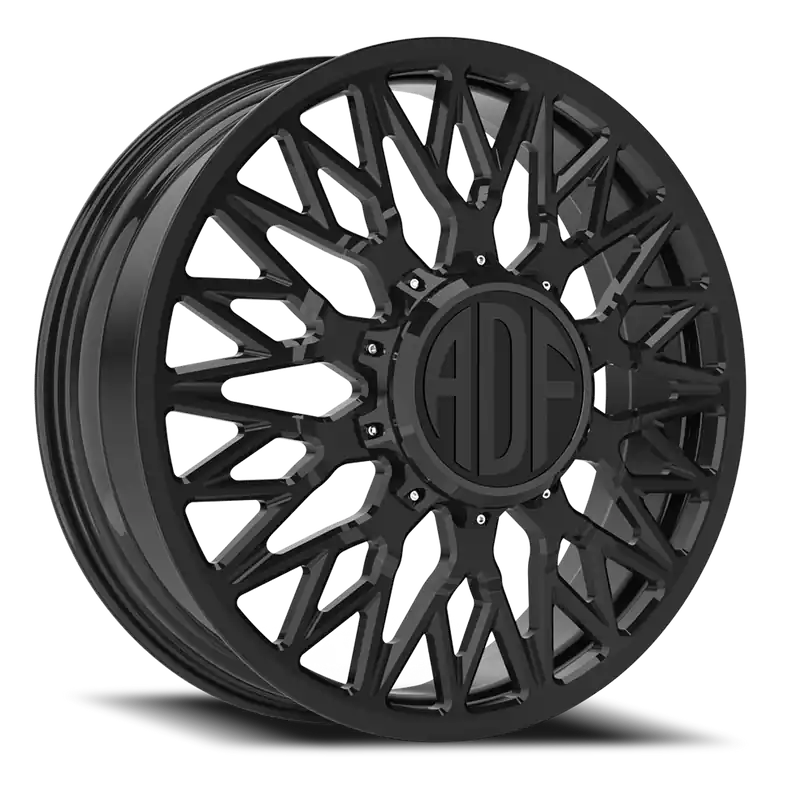 Adf Techno Mesh Dually Wheel - 20x8.25 8x165.1 Gloss Black 144mm - MINIMUM PURCHASE OF 4 - FREE T-SHIRT INCLUDED! Fresh Stock