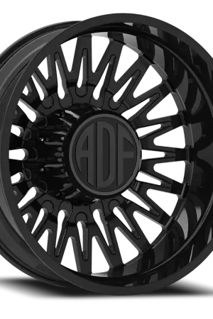 Warranty Included Adf Bobtail Dually Wheel 22x8.25 8x200 Gloss Black -167mm - MINIMUM PURCHASE OF 4 - FREE T-SHIRT INCLUDED!