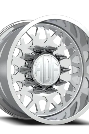 Adf Hot Shot Dually Wheel 22x12 8x200 Polished -40mm - MINIMUM PURCHASE OF 4 - FREE T-SHIRT INCLUDED! Order Now