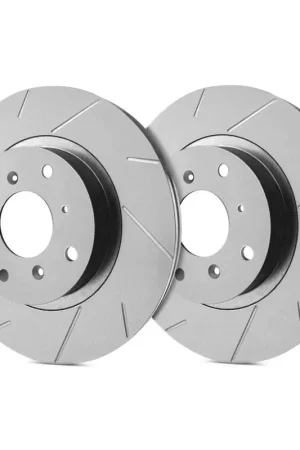 SP Performance Front Vented 8 Lug Straight & Curved Gray ZRC Brake Rotors PLA T55-056 Buy Direct