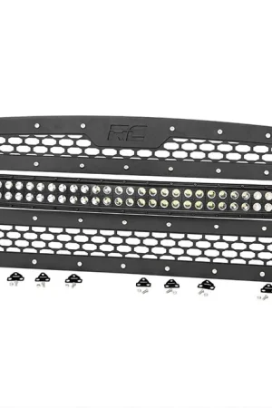 Hot Picks Rough Country Mesh Grille - 30 Inch Dual Row LED - Black - Ram 1500 2WD/4WD 13-18 & Classic DHTP 70199