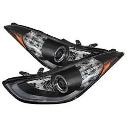 Spyder Projector Headlights - LED Halo - Black FCLH 5073662 Luxury