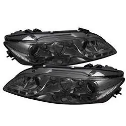 Crafted Spyder Projector Headlights - LED Halo - DRL - Smoke FCLH 5042545