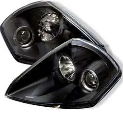 New Release Spyder Projector Headlights - LED Halo - Black FCLH 5011374