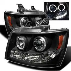 In Demand Spyder Projector Headlights - LED Halo - Black FCLH 5009647