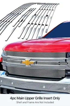 APS Polished Stainless Steel Billet Grille APS GR03FEF55S Genuine