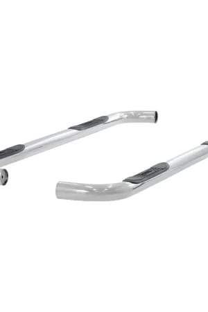 Deal Aries 3" Round Polished Stainless Side Bars, Select Chevrolet Suburban BBDR 204014-2