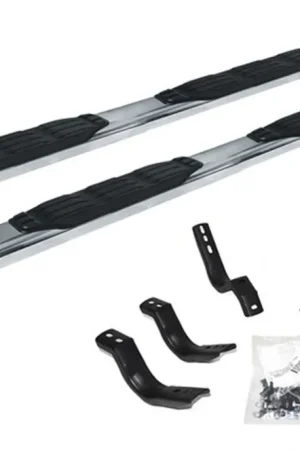 Must Have Go Rhino 105404387PS 5" 1000 Series SideSteps Kit 87" For Silverado 3500