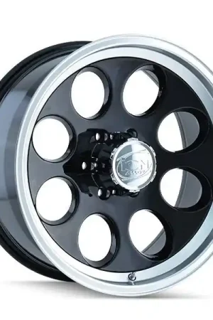 ION Alloy Wheels 171 Gloss Black w/ Machined Lip 18x9 0mm Offset 8x165.1 (8x6.5) Bargain