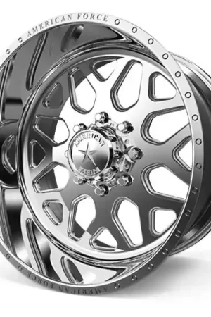 American Force Forged Wheels Flux F30 Polished 22x14 -73mm Offset 5x127 (5x5) Seasonal Sale