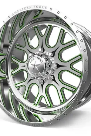 Trusted Brand American Force Forged Wheels Fallout 254 Polished 24x12 -40mm Offset 8x180