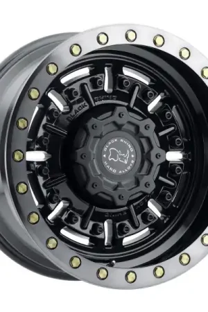 Fast Shipping Black Rhino Wheels Abrams Gloss Gunblack with Machined Dark Tint Lip 20x9.5 -18mm Offset 5x127 (5x5)