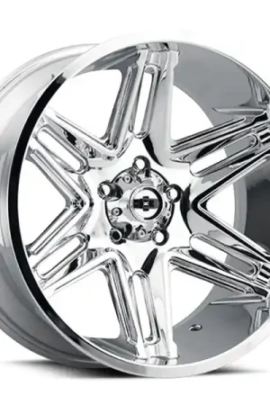 Vision Wheels Razor 363 Chrome 24x12 -51mm Offset 5x139.7 (5x5.5) Next Day Delivery