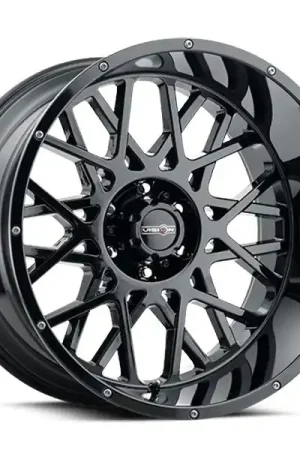 Best Seller Vision Wheels Rocker 412 Gloss Black 24x12 -51mm Offset 6x139.7 (6x5.5)