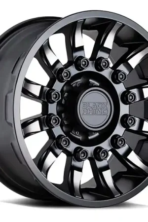 Buy Direct Black Rhino Wheels Mission Matte Black with Machined Tinted Spokes 17x8.5 0mm Offset 6x139.7 (6x5.5)
