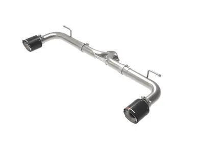 Money Back Guarantee aFe Takeda 2-1/2in 304 SS Axle-Back Exhaust w/ Carbon Fiber Tips 14-18 Mazda 3 L4 2.0L/2.5L - 49-37014-C