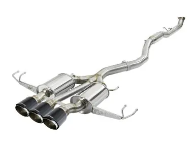 Limited Offer aFe Takeda 3in 304 SS Cat-Back Exhaust w/ Carbon Fiber Tips 17-18 Honda Civic Type R L4 2.0L (t) - 49-36623-C