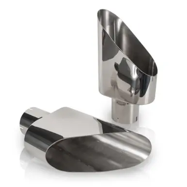 Stainless Works Big Oval Truck Side Tips - 2.50in ID Inlet (priced per pair) - 782250 Original