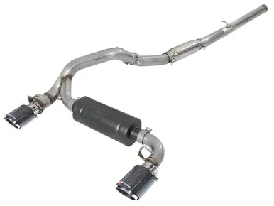 aFe Takeda 3in 304 SS Cat-Back Exhaust System w/ Carbon Fiber Tips 16-18 Ford Focus RS I4-2.3L (t) - 49-33103-C Hot Picks