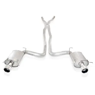 Flash Sale Stainless Works 2004-07 Cadillac CTS-V 3in Exhaust X-Pipe Chambered Mufflers High-Flow Cats 4in Tips - CTSVEHX