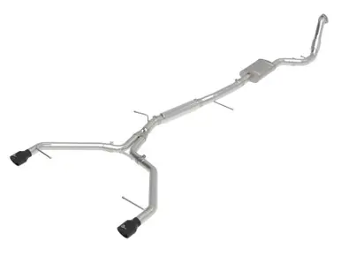 aFe 17-19 Audi A4 (B9) MACH Force-Xp 3in to 2.5in 304 SS Cat-Back Exhaust System-Dual SS Tips - 49-36420-B Cheap