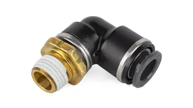 Air Lift Elbow- Male 1/4in Npt X 3/8in Tube - 21851 Luxury