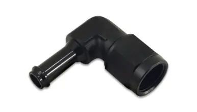 Big Sale Vibrant -8AN to 1/2in Hose Barb 90 Degree Adapter - Anodized Black - 12028
