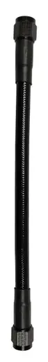 Express Delivery Fragola -10AN Ext Black PTFE Hose Assembly Straight x Straight 16in - 6029-1-1-16BL