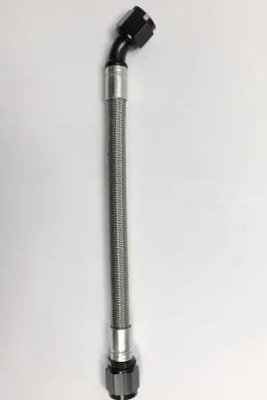 Fragola -10AN PTFE Hose Assembly Straight x 45 Degree 60in - 6010-1-4-60BL Markdown